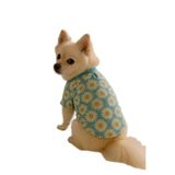 MPZ PETS Kedi ve Köpek Kıyafeti & Elbisesi Papatyalı T Shirt Mint Yeşil XS