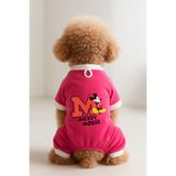 MPZ PETS Kedi ve Köpek Kıyafeti & Elbisesi Pembe 4 Bacak Tulum Mickey Mouse L