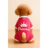 MPZ PETS Kedi ve Köpek Kıyafeti & Elbisesi Pembe 4 Bacak Tulum Prenses L