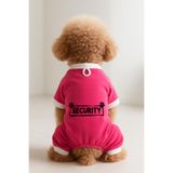 MPZ PETS Kedi ve Köpek Kıyafeti & Elbisesi Pembe 4 Bacak Tulum Security L
