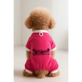MPZ Pets Kedi ve Köpek Kıyafeti & Elbisesi - Pembe 4 Bacak Tulum Security