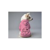 MPZ PETS Kedi ve Köpek Kıyafeti & Elbisesi Pembe Hoodie Prenses XL