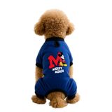 MPZ PETS Kedi ve Köpek Kıyafeti & Elbisesi Saks Mavi 4 Bacak Tulum Mickey Mouse S