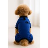 MPZ PETS Kedi ve Köpek Kıyafeti & Elbisesi Saks Mavi 4 Bacak Tulum The Dog Face S