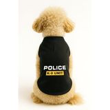 MPZ PETS Kedi ve Köpek Kıyafeti & Elbisesi Siyah Police K 9 Unit Atlet XS