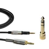 MQDITH Audio Technica ATH-M50x ile uyumlu yedek 2,0 m kablo, 1/4 adaptörlü Aux Aduio kablosu, Audio Technica ATH-M50x ATH-M40x, ATH-M70x kulaklık ile uyumlu