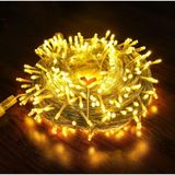 MR 10 Metre 100 Led Fişli Eklemeli renkli Sarı Led Aydınlatma Yılbaşı Düğün Nişan (Gün Işığı şeffaf)