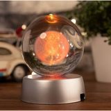MR 3D Kristal Cam Küre Renk Değiştiren LED Işıklı Gece Lambası Dekoratif Hediyelik Özel Tasarım harika Bir Hediye (Yeni model A)