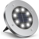 Mr 8 Ledli Solar Güneş Enerjili Beyaz Işık Su Geçirmez Bahçe Dekor Aydınlatma Lambası - 1 ADET