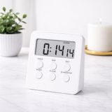MR Alarmlı Dijital Öğrenci Sınav Masa Kronometresi – 24 Saat Geri Sayım Timer, 2 Kademeli Alarm, LCD Ekranlı (BEYAZ)