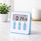 MR Alarmlı Dijital Öğrenci Sınav Masa Kronometresi – 24 Saat Geri Sayım Timer, 2 Kademeli Alarm, LCD Ekranlı (MAVİ)