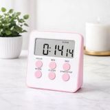 MR Alarmlı Dijital Öğrenci Sınav Masa Kronometresi – 24 Saat Geri Sayım Timer, 2 Kademeli Alarm, LCD Ekranlı (PEMBE)