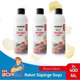 Mr. Bor Akıllı Robot Süpürge Suyu 400 ml Beyaz Sabun x 3 Adet