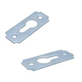 MR.BRACKET 10 ad. Çerçeve Askısı Düz Dar Model - Metal Tablo Askı Aparatı - Vidalı Fotoğraf Resim Asma Kancası
