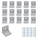 MR.BRACKET 15 ad. Beyaz Plastik L Gönye Köşebent 25x25x30mm - Mobilya Dolap Raf Çekmece Sehpa Sandalye Birleştirme Sabitleme Montaj Bağlantı Aparatı