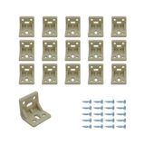 MR.BRACKET 15 ad. Krem Plastik L Gönye Köşebent 25x25x30mm - Mobilya Dolap Raf Çekmece Sehpa Sandalye Birleştirme Sabitleme Montaj Bağlantı Aparatı