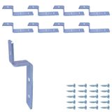 MR.BRACKET 8 ad. Ze Köşe Bağlantı Birleştirme Demiri 16x50x20x25mm - Z Gönye Duvara Dolap Eşya Çanta Ayna Askı Destek Aparatı