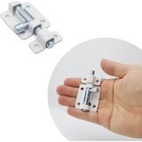 Mr.Bracket Beyaz Dekoratif Çelik Mavzer Sürgü 7cm No:1 - Kapı Arkası Pencere Dolap Kapak Çekmece Sürgüsü Kilit - Gümüş