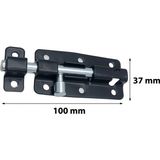 Mr.Bracket Siyah Dekoratif Çelik Mavzer Sürgü 10CM No:3 - Kapı Arkası Pencere Dolap Kapak Çekmece Sürgüsü Kilit - Gümüş