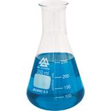 Mr. Crowley 250 ml Geniş Boyunlu Şeffaf Cam Erlenmayer Isıya Dayanıklı Tekil Ürün 3.3 Borosilicate