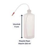 Mr. Crowley Piset 250 ml Yıkama Şişesi Laboratuvar Kullanıma Uygun