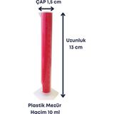 Mr. Crowley Plastik Mezür 10 ml Taksimatlı Ölçü Laboratuvara Uygun - 10ml
