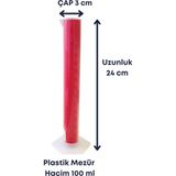 Mr. Crowley Plastik Mezür 100 ml Taksimatlı Ölçü Laboratuvara Uygun - 100ml