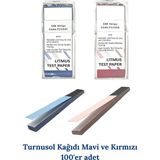 Mr. Crowley Turnusol Kağıdı Kırmızı ve Mavi 100'ER Adet Test Strip Litmus Paper