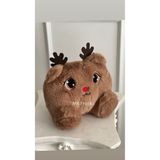 MR.Frenks Çocuk Sevimli Geyik Oyun&Uyku Arkadaşı Peluş Yastık Kahverengi 25 cm