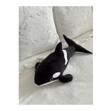 MR.Frenks Çocuk Sevimli Katil Balina Oyun&Uyku Arkadaşı Peluş Yastık Siyah&Beyaz 50 cm