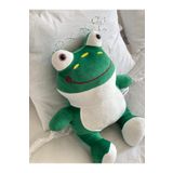 MR.Frenks Çocuk Sevimli Kurbağa Oyun&Uyku Arkadaşı Peluş Yastık Yeşil 40 cm