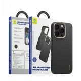 Mr. Gorilla iPhone 16 Pro Uyumlu MagSafe Destekli Air Aramid Fiber Slim Karbon Fiber Zırh Kılıf, Gold