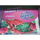 Mr Green Desenli Mikrofiber Temizlik Bezi 3'lü - Renkli