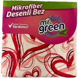 Mr. Green Mikrofiber Desenli Temizlik Bezi 40X40 cm 3 Lü Paket