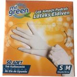 Mr Green Pudralı Lateks Eldiven 50 'li