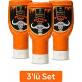 Mr Gurme Buffalo Sos 500 gr (Kanat Sosu Marinasyon ve Dip Sos) x 3 Adet