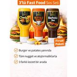 Mr Gurme Fast Food Sos Seti 3’lü (Cheddar + Buffalo + Barbekü) - 1530 gr