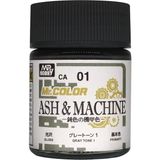 Mr.hobby Ca-01 18 Ml. Ash & Machıne Gray Tone 1, Mr.color Serisi Model Boyası - Renkli