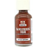 Mr.hobby Ewc-03 40 Ml. Weathering Color Stain Brown, Eskitme Model Boyası - 1 - Renkli