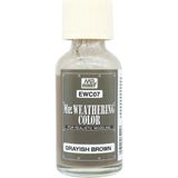 Mr.hobby Ewc-07 40 Ml. Weathering Color Grayshe Brown, Eskitme Model Boyası - 1 - Renkli