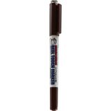Mr.hobby GM-407 Real Touch Brown 1, Ince ve Kalın Uclu Gölgelendirme Marker Kalemi - Renkli