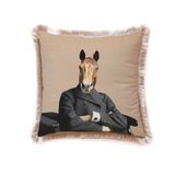 Mr. Horse Kadife Yastık/Kırlent (Dolgu Boncuk Elyaf Uluslararası yıkama ve solmama sertifikası)
