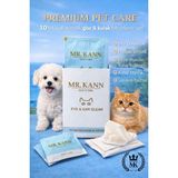 MR.KANN Kedi & Köpek Göz ve Kulak Temizleme Hijyen Mendili - Mavi