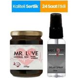 Mr. Love Erkeklere Özel Doğal Macunu 250 gr & Mr. Love Uzun Süreli Sprey - 1 Adet