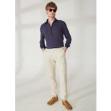 Mr. Mood Mr Atenas Polo Yaka Lacivert Erkek T-shirt