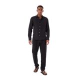 Mr Mood Mr. Mood Lastikli Bel Normal Paça Standart Pantolon, L, 5003276022, Siyah, Erkek