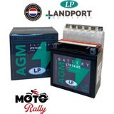 MR MotoRally Landport Ytx14-BS Agm Akü 12 Volt 12 Amper 200 cca