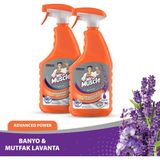 Mr. Muscle Advancad Power Banyo ve Lavanta Kokulu Mutfak Temizleyici Set - 1,5 kg