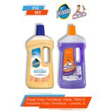 Mr. Muscle Ahşap Yüzey Temizleyici, Klasik, 750ml & Konsantre Yüzey Temizleyici, Lavanta, 1l