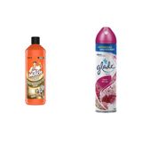Mr Muscle Banyo Tüm Boru Tipleri için Jel Lavabo Açıcı 1000 mL, Glade Aerosol Aşkın Büyüsü Oda Kokusu 300 mL ve Mr Muscle Aqua Blue 2'li Klozet Bloğu